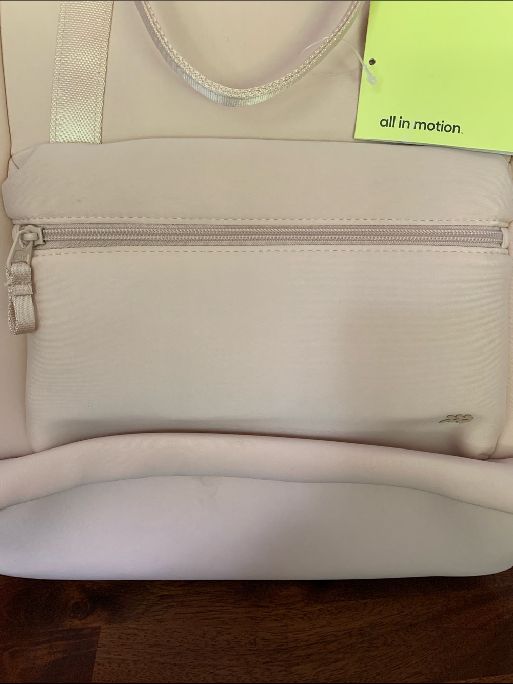 all in motion Cream Tote-Style Backpack with Front Pocket - Picture 2 of 7